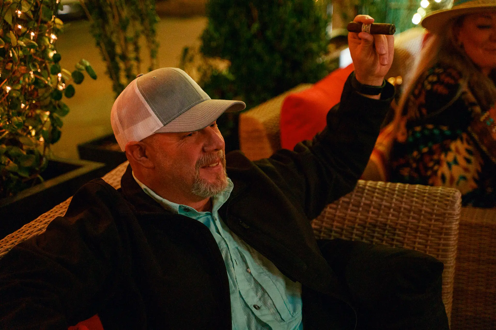 Gentleman holding a cigar